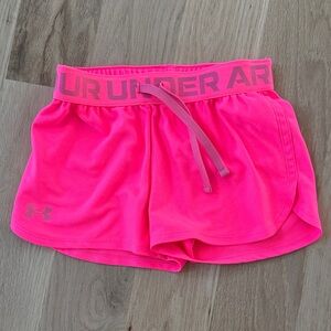 Under Armour Kids Neon Pink Shorts